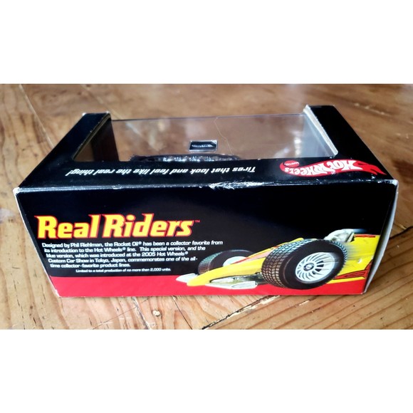 2005 Hot Wheels ROCKET OIL REAL RIDERS 1:64 BLACK Limited Edition